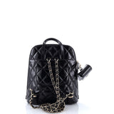 Chanel, Pre-Loved My Pocket Backpack Quilted Shiny Calfskin, Black