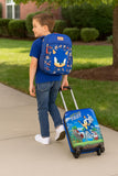 AI ACCESSORY INNOVATIONS Sonic the Hedgehog Kids Luggage and Backpack Set - 18" Luggage Suitcase With Wheels, 13.75" Backpack