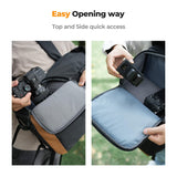 K&F Concept 22L Camera Case for Photographers Large Capacity Camera Bags with Raincover, 15.6 Inch Laptop Compartment for Camera Drone Bags