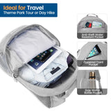 ZOMAKE Ultra Lightweight Packable Backpack 25L, Foldable Hiking Backpacks Water Resistant Small Folding Daypack for Travel(Sliver Grey)