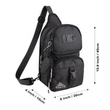 Kelty Crossbody Messenger Shoulder Sling Backpack, 8.25 Liter Capacity with Detachable Keychain Coin Pouch