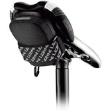 LEZYNE Road Caddy Compact Bike Saddle Bag - Lightweight Durable Nylon Cycling Under Seat Pouch with Velcro Attachment, Clamshell Opening & Reflective Accents for Road Bikes & Commuters, 0.4L Capacity
