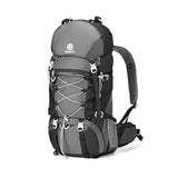 NEHOR 60L Hiking Backpack, Water Resistant Camping Backpack with Rain Cover, Large Lightweight Hiking Bag Outdoor Travel Daypack for Men Women, Black
