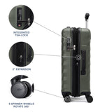 Travelpro Maxlite Air V2 Hardside Expandable Carry on Luggage, 8 Spinner Wheels, Lightweight Hard Shell Suitcase, TSA lock, Slate Green, Carry On 20-Inch