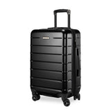 Ricardo Beverly Hills Cambria Hardside Luggage | Stylish Suitcase with Wheels for Effortless Travel, Expandable and Secure TSA-Locked Packing, 20-inch Carry-On, 22x14x9, Black Pearl