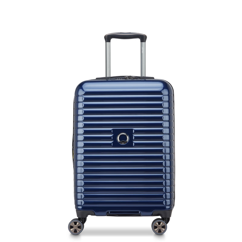 DELSEY PARIS Cruise 3.0 Hardside Expandable Luggage with Spinner Wheels, Deep Sea Navy, Carry on 20 Inch