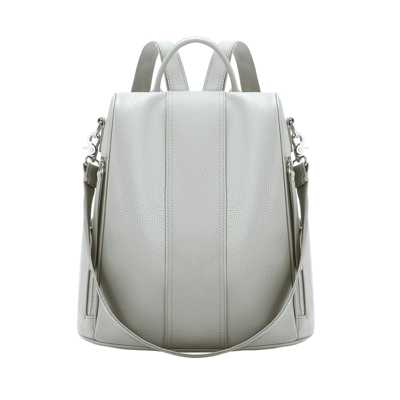 UEIRY Leather Backpack Purses, Anti-theft Genuine Leather Backpack Bags for Women, Large Capcacity Fashion Convertible Shouler Bags for School Travel Daily