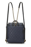 Chanel, Pre-Loved Caviar ; Filigree Backpack, Navy