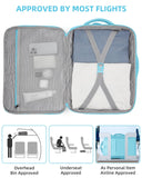 LARVENDER Carry on Luggage 22x14x9 Airline Approved, Expandable 20 Inch Hardside Large Suitcase with Wheels TSA Lock, Lightweigh PC+ABS Travel Carry-on Suitcases for Women and Men, Cotton Candy