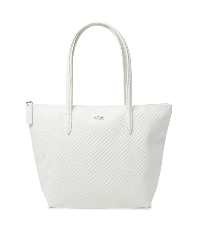 Lacoste Women's L.12.12 Small Concept Shopping Tote Bag, Clean White, One Size