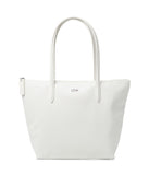 Lacoste Women's L.12.12 Small Concept Shopping Tote Bag, Clean White, One Size