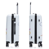 InUSA Fusion Print Luggage with Spinner Wheels | Durable Lightweight Hardside Suitcase | Travel Bag with Handle and Trolley | 24-Inch Medium Checked luggage