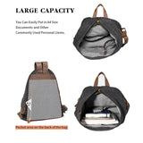 KL928 Canvas Vintage Backpack – Large Casual Daypack Outdoor Travel Rucksack Hiking Backpacks for Men Women