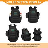 HUNTVP 10L Tactical Backpack Small Backpack Mini Daypack Military MOLLE Rucksack Gear Tactical Assault Pack Bag for Hunting Camping Trekking(10L-Black)