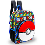 Pokemon Backpack for Boys and Girls - Bundle with 16” School Bag Plus Water Bottle, Stickers, More | Pokemon School Supplies for Kids