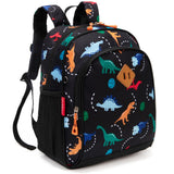 JinBeryl Toddler Backpack for Boys or Girls, Little Kids Backpack for Preschool or Kindergarten (Dinosaur Black, Small)