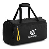 SKYSPER 30L Gym Duffel - Sports Bag Small with Wet Pocket for Sport, Travel, Fitness & Workout Men Women(Black)