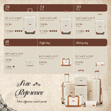 CASELLY Luggage Sets 6 Piece with Spinner Wheels, Lightweight Hardshell Suitcase Set with TSA Lock, Carry On Checked Luggage Set with YKK Zippers(Light Blue, 6 piece sets（14/20/24/28/DB/TB）)