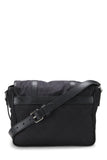 Gucci, Pre-loved Black Nylon Buckle Flap Messenger Small, Black