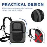 Apollo Walker Pet Carrier Backpack for 4-18lb Cats and Dogs, Puppies, Safety Features and Cushion Back Support | for Travel, Hiking, Outdoor Use (Gray)