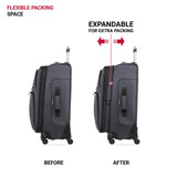 SWISSGEAR Sion Softside Expandable Spinner Luggage Durable Lightweight Travel Suitcase, Dark Grey, 2-Piece Set (21/25)