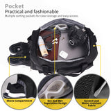 FIORETTO Women's Gym Duffle Bag with Shoes Compartment, 37L Capacity, Ideal for Travel, Gym, Sports, Duffel, Weekender, Black