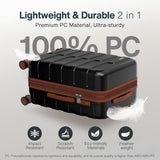 Vipbox Luggage Sets 3 Piece (3-YEARS VIP SERVICE) Hardshell Expandable Lightweight Ultra Durable 100% PC Carry On Travel Suitcase Set with TSA Lock Spinner Wheels, Premium Black