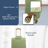 Tommy Bahama 30 Inch Rolling Luggage, Soft Sided Suitcase with Spinner Wheels, Sage