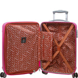 Dejuno Kingsley Abs 3-Piece Hardside Spinner Luggage Set-Blue, One Size