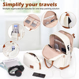 Coolife Suitcase Set 3 Piece Luggage Set Carry On Travel Luggage TSA Lock Spinner Wheels Hardshell Lightweight Luggage Set(Dark Green, 3 piece set (BP/TB/20))