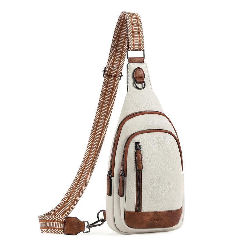 CLUCI Crossbody Bags for Women Men,Leather Sling Bag Cross Body Backpack for Woman Gifts for Women Birthday Unique
