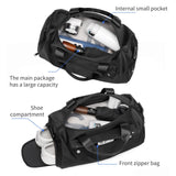 reeYee 16L Lightweight Travel Duffel Bag with Shoe Compartment, 840D Cordura Water-Resistant Gym Bag for Men & Women, Weekender Overnight Bag with Luggage Strap, Small Carry-on for 1-2 Days Trip
