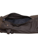 OUTBACK TRADING Unisex 2004 Waterproof Breathable Brown Oilskin Cotton Equestrian Cantle Saddle Bag for Horse Riding