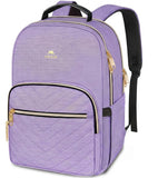 MATEIN Laptop Backpack for Women, Anti Theft 15.6 inch College School Bookbag for Girls, Water Resistant Stylish Travel Computer Work Backpack for Nurse, Light Purple