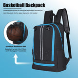 Gym Backpack with Shoe & Computer Compartment, with Drawstring Single Mesh Ball Bag for Carrying Basketball Volleyball Soccer Football Lightweight Workout Backpack for Swim Gym Travel and College