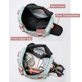 Small Gym Bag for Women, Travel Duffle Bag Carry On Weekender Bag with Shoe Compartment, 05#green, Gym Bag & Toiletry Bag, Gym Bag&toiletry Bag