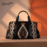 Wrangler Duffel Bag for Women Large Travel Weekender Bag Designer Tapestry Carry On Bags, Black
