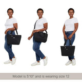 Avenue Tote - 12x18" Laptop Tote Bag for Women - Lightweight Work Travel Carry On