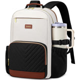 Laptop Backpack for Women Bookbag: 15.6 inch Work School Backpacks with Pouch Pocket for Large Capacity Cup & USB Charger College Book Bag Travel Business Nurse Teacher Bookbags Anti-theft Back Pack