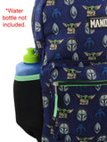 Disney Star Wars Mandalorian Baby Yoda Boy's Girl's Adult 16 Inch School Backpack (One Size, Blue/Green)