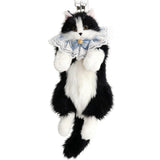 Krifey Stuffed Animals Backpack, Cute Cat plush Backpack, Realistic Animal Handcrafted Daypack with Adjustable Straps, Birthday Gifts for Women, Tuxedo Cat