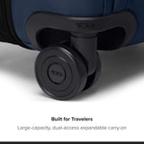 TUMI - Alpha Dual Access 4-Wheeled Carry-On - Expandable, Durable and Lightweight Luggage - Navy
