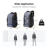 K&F CONCEPT Camera Backpack,Camera Bags for Photographers 30L Large Capacity with Raincover and 16 Inch Laptop Compartment Compatible for Canon/Nikon/Sony/DJI Mavic Drone Travel