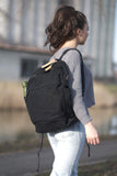 Gootium Canvas Backpack x Crossbody Pack - Casual Vintage Style Cloth Daypack Combo