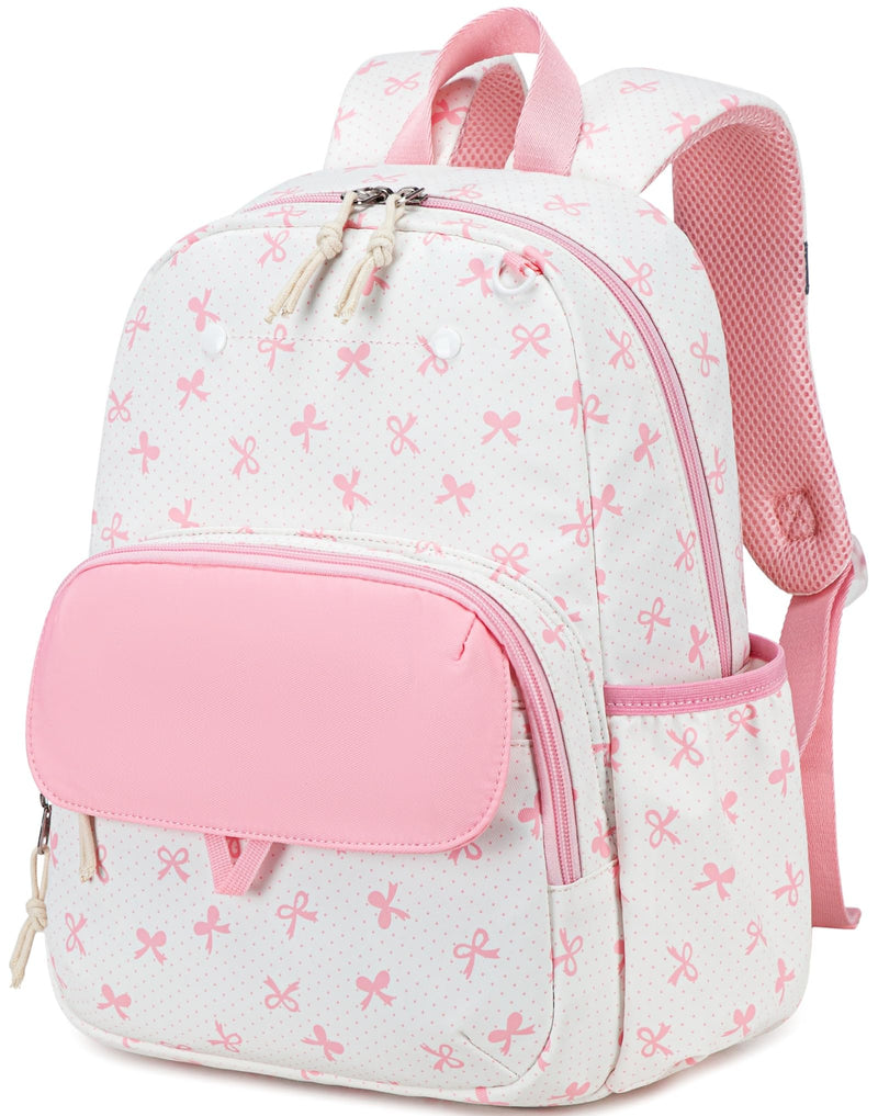 BTOOP Kids Backpack for Girls 3-6, Preschool Kindergarten Backpack with Insulated Lunch Compartment & Chest Strap, Cute Lightweight School Travel Bag Fits A4 Folder