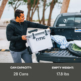 RTIC 22 QT Ultra-Light Wheeled Cooler with Handle, Hard Insulated Portable Ice Chest Box for Beach, Drink, Beverage, Camping, Picnic, Fishing, Boat, Barbecue, Marine/Canvas