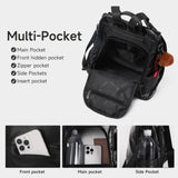 CHERUTY Women Backpack Purse PU Leather Anti-theft Casual Shoulder Bag Fashion Ladies Satchel Bags(Black)