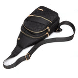 AOSTIHOT Small Sling Backpack for Women, Chest Bag Daypack Crossbody for Travel Sport Running Hiking Black