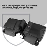 Harrison Howard Equestrian Western Saddle Bag Nylon Water Bottle/Gear Carrier Convenient Saddle Bag Black