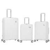 Rockland Prague Hardside Luggage with Spinner Wheels, Ivory, 3-Piece Set (20/24/28)